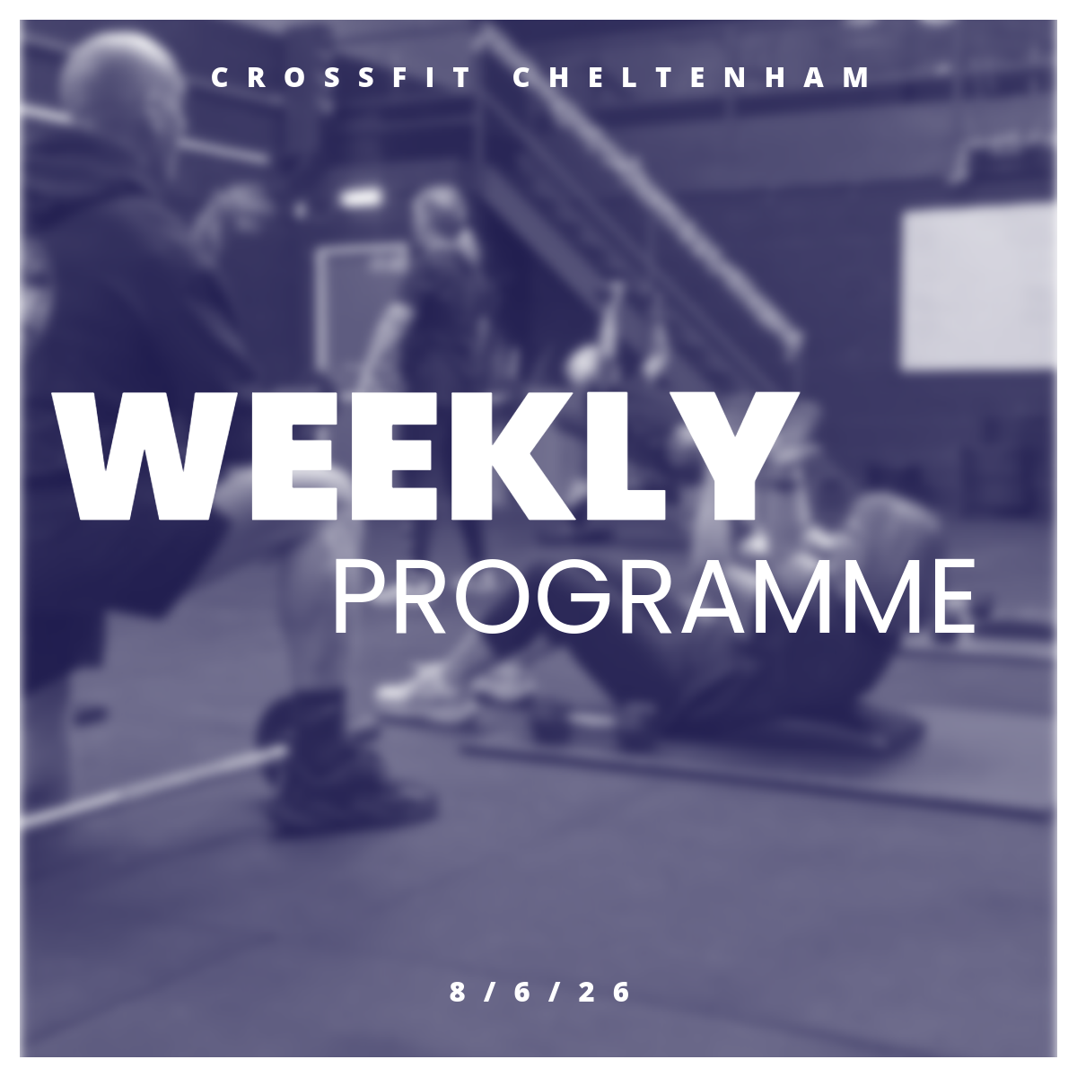 W/C 8th June 2026