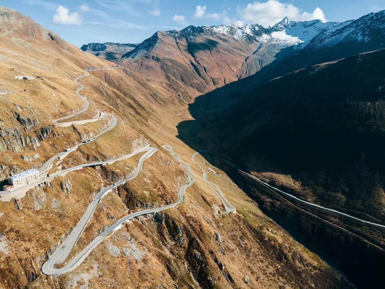 mountain road switchbacks slow pace for safe healing