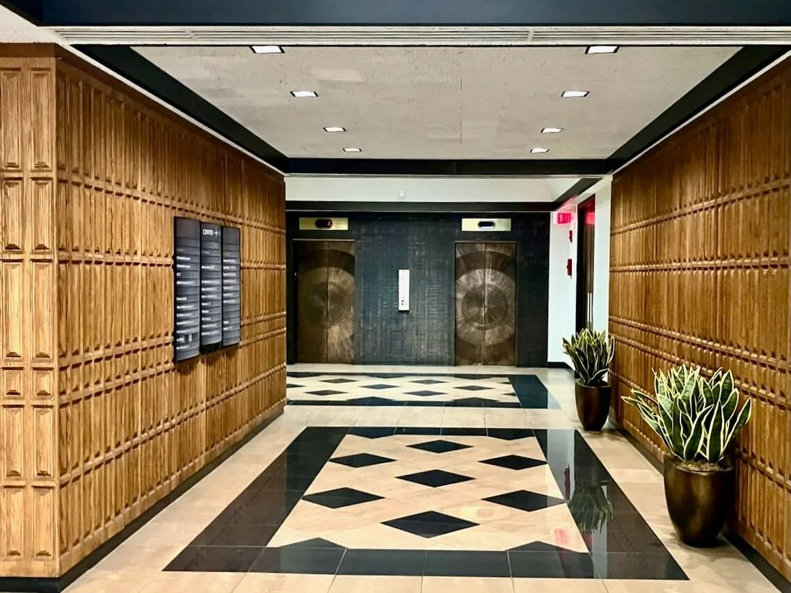 Take the elevators up to the 5th floor and come on in!