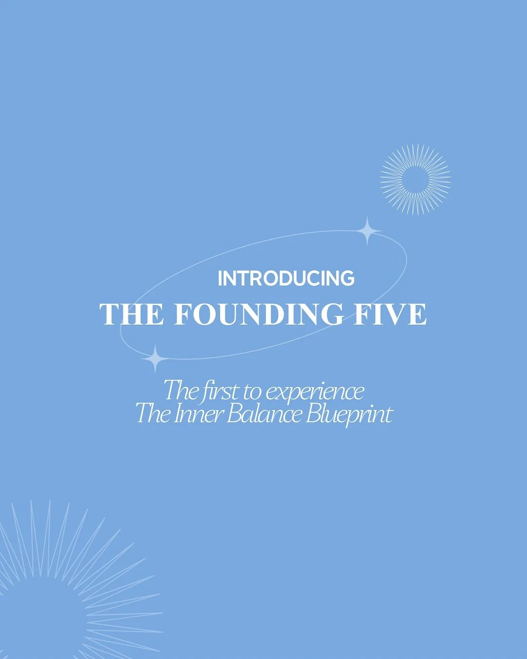 ✨ The Founding Five are officially complete ✨💛

Five women, one shared intention: to walk this 6-week journey toward inner balance together. 🌻🤝

Thank you Divine Women, for your yes, your trust, and your open hearts. 🤍

This is just the beginning