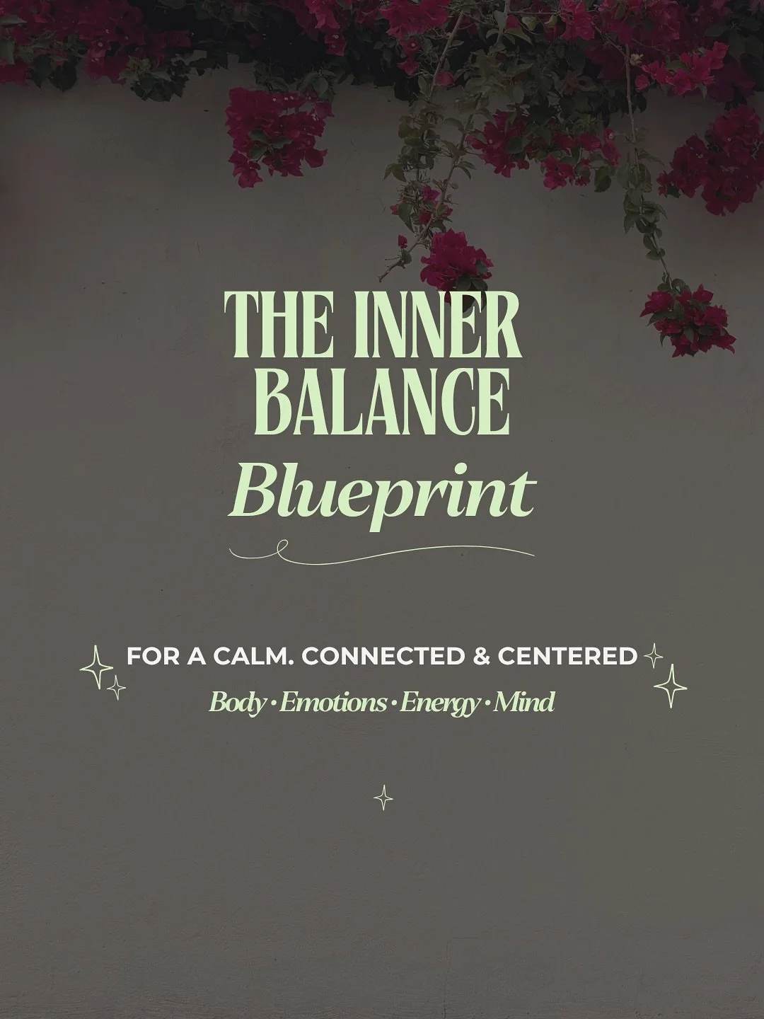 The Inner Balance Blueprint (our first ever online course!)
is a self-paced, 6-week path to live in harmony 
with your body, emotions, energy, and mind.

🧘🏽&zwj;♀️🫀🫧🧠

Simple. Accessible. Designed for real life. 

But for now, only 5 Women will 