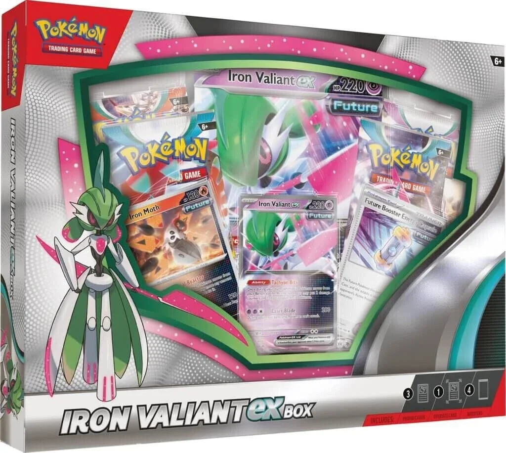 Pokemon Roaring Moon/Iron Valiant EX Box