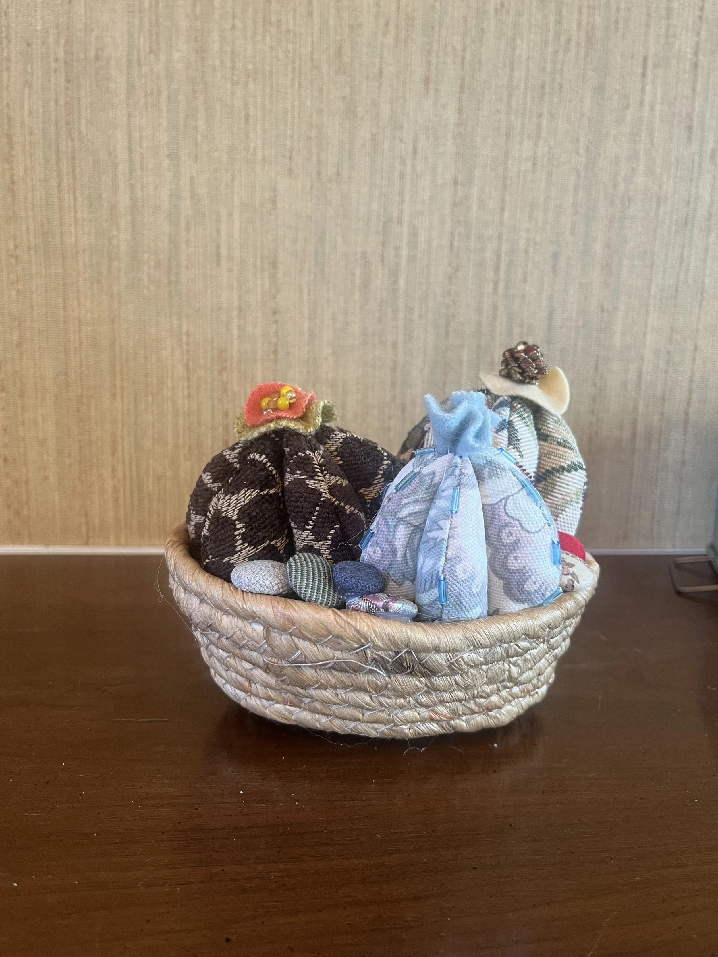 Barrel Cactus in a  Basket