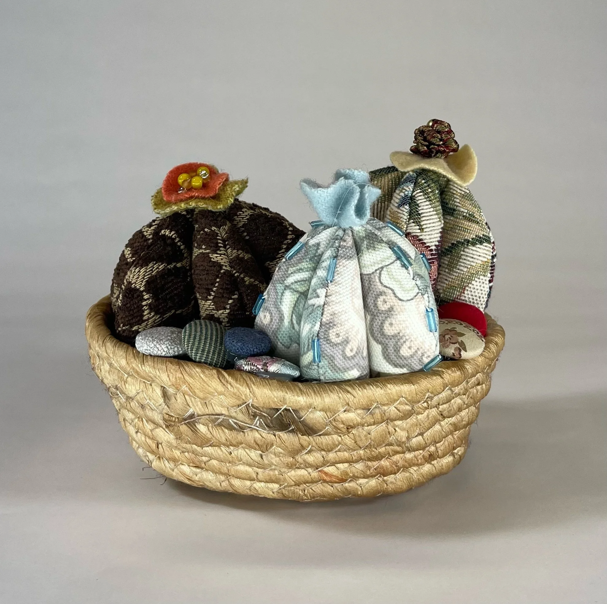 Barrel Cactus in a  Basket