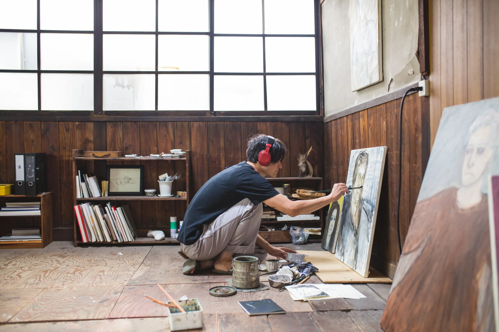 Artist in Studio Hugh Devlin Foundation