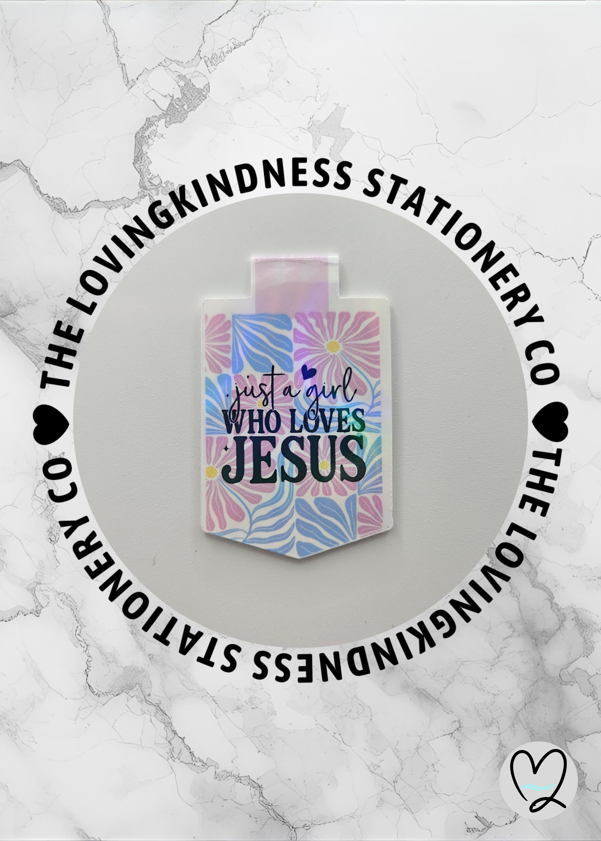 Just a Girl Who Loves Jesus | Christian Magnetic Bookmark