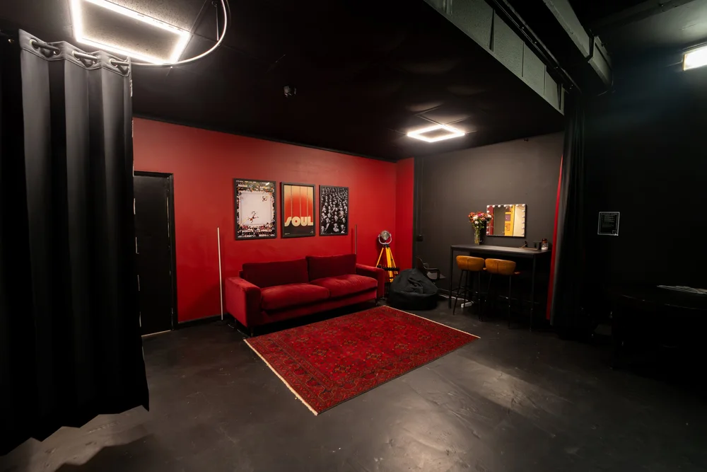 Blackout studio interior East London
