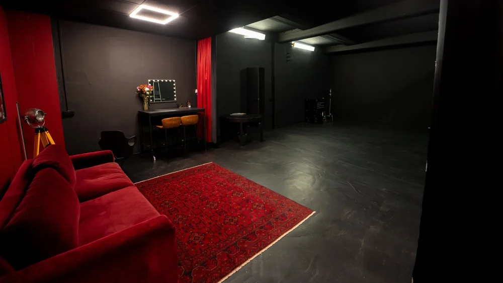 Professional studio lighting setup