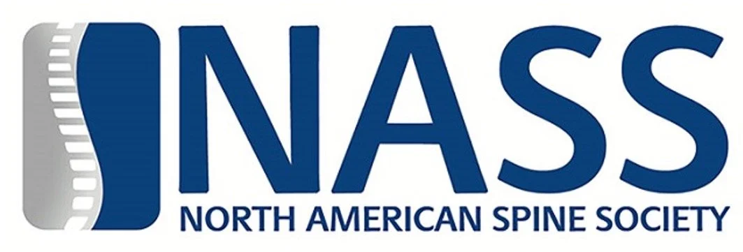 Logo for the North American Spine Society featuring the acronym 'NASS' with a stylized spine icon on the left.