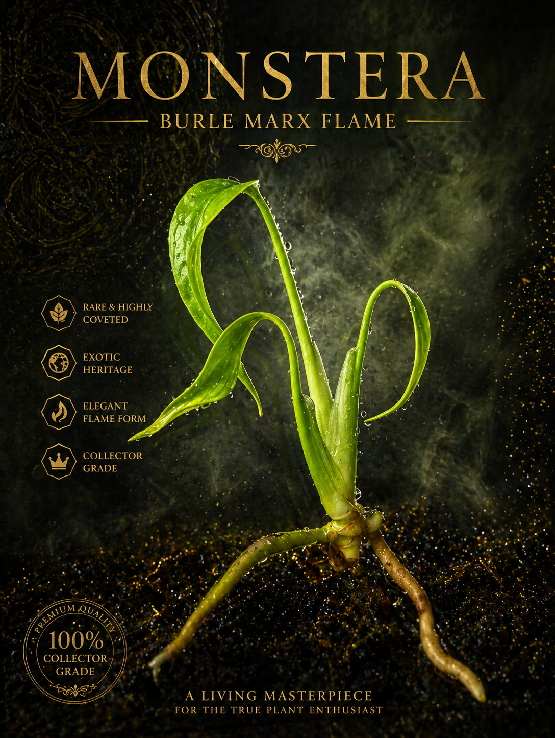 Monstera Burle Marx Flame TC (Tissue Culture)