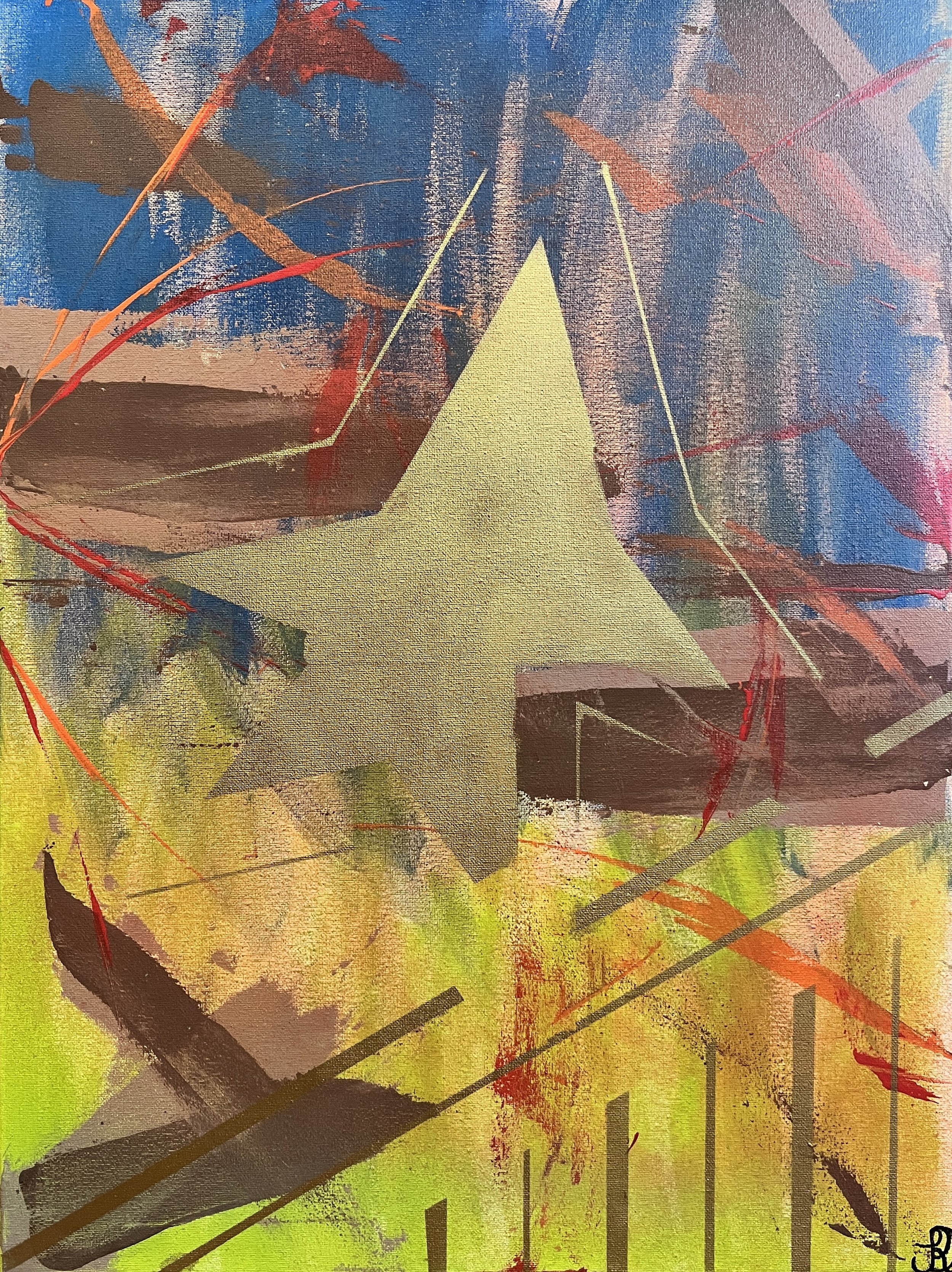 Untitled 
2023
Acrylic on Canvas
18in x 24in