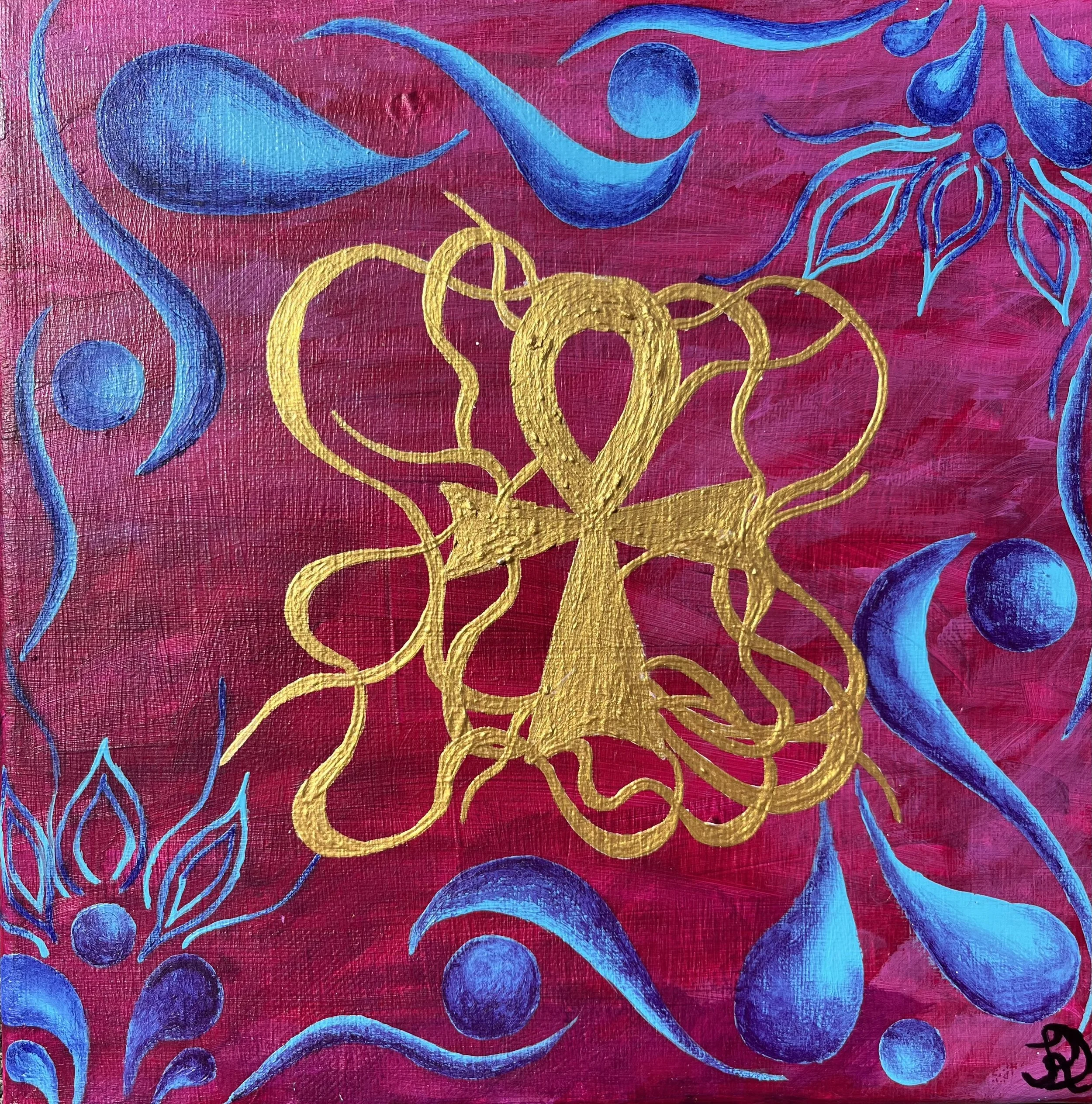 Ankh 
2025 
Acrylic on Canvas 
10in x 10in 