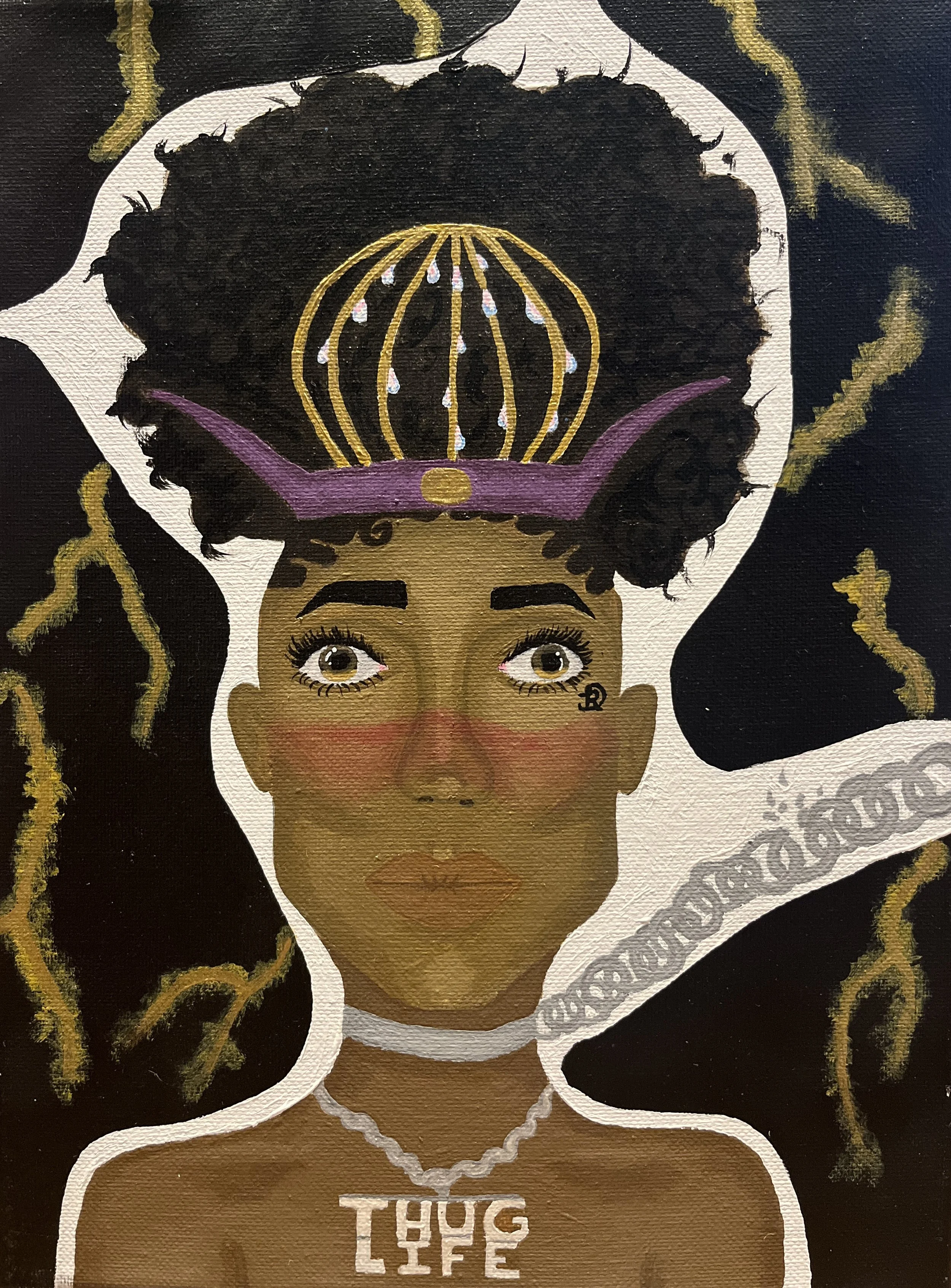 I AM BLACK
2020
Acrylic on Canvas 
9in x 12in