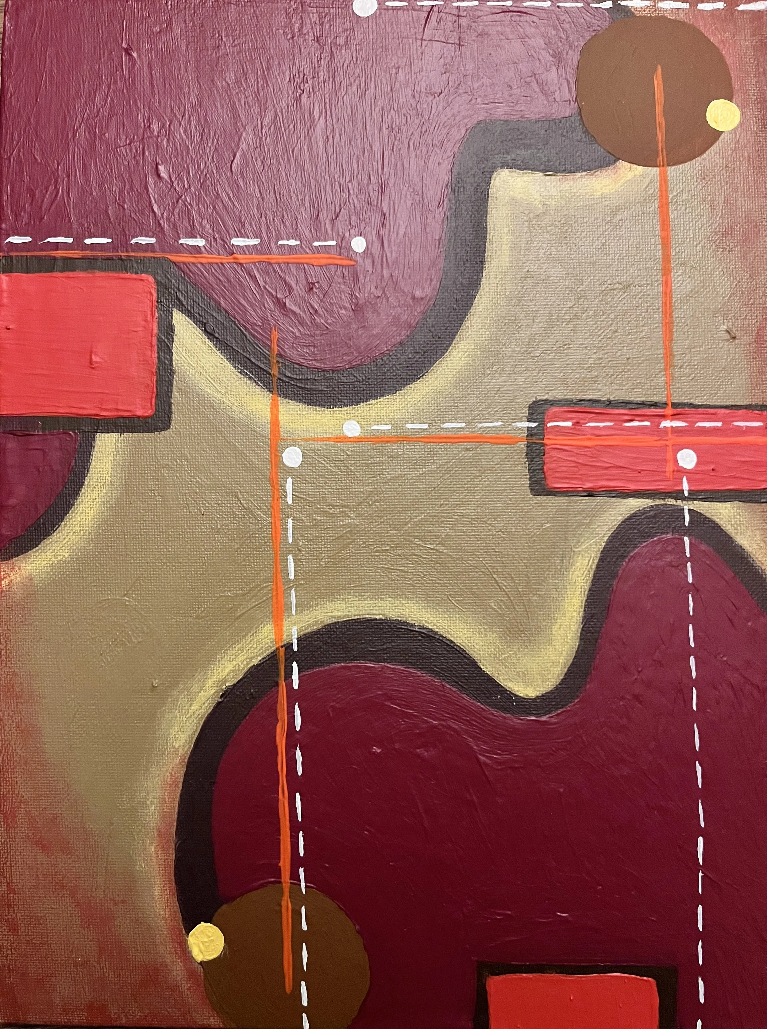 Leather minded
2026
Acrylic on Canvas board
9in x 12in