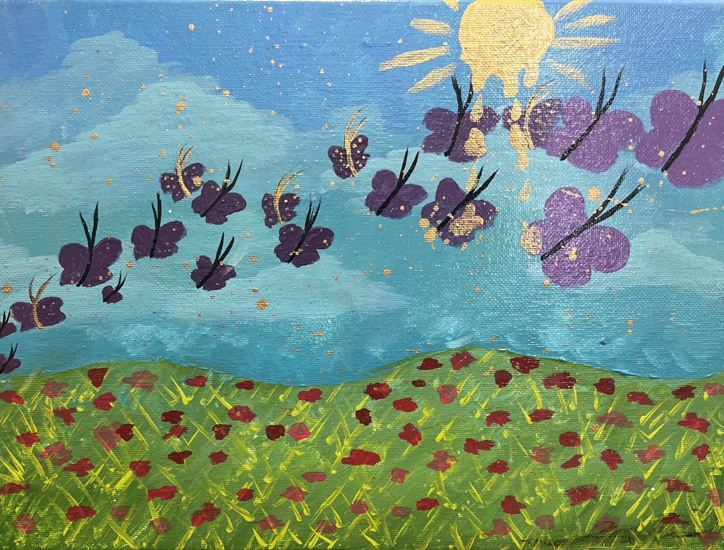 Freedom Field
2020
Acrylic on Canvas
9in x 12in