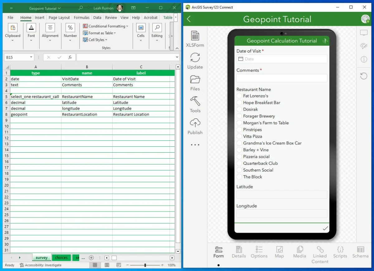 Guide to Survey123 GeoPoints