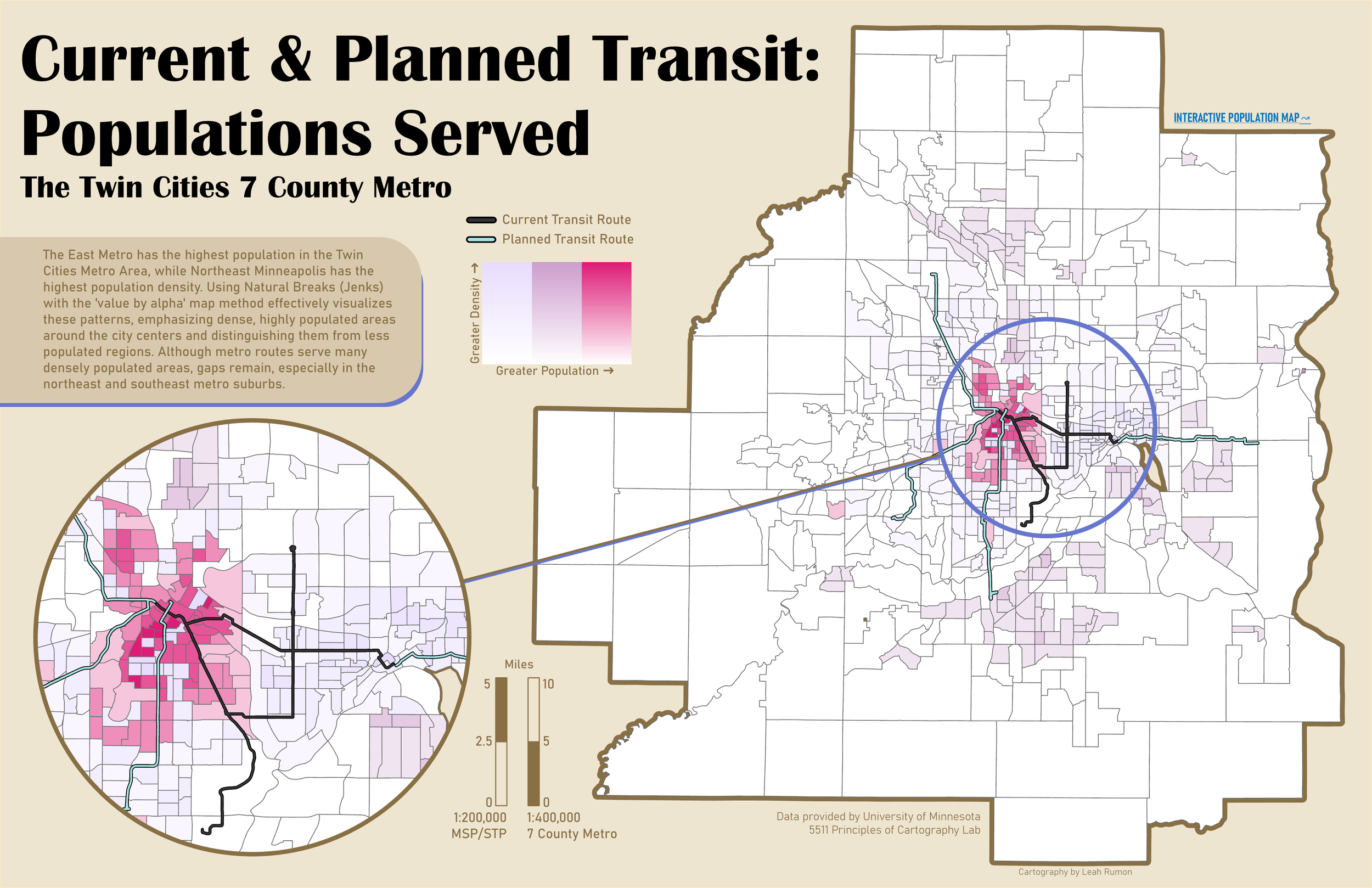 Populations Served by Transit Options