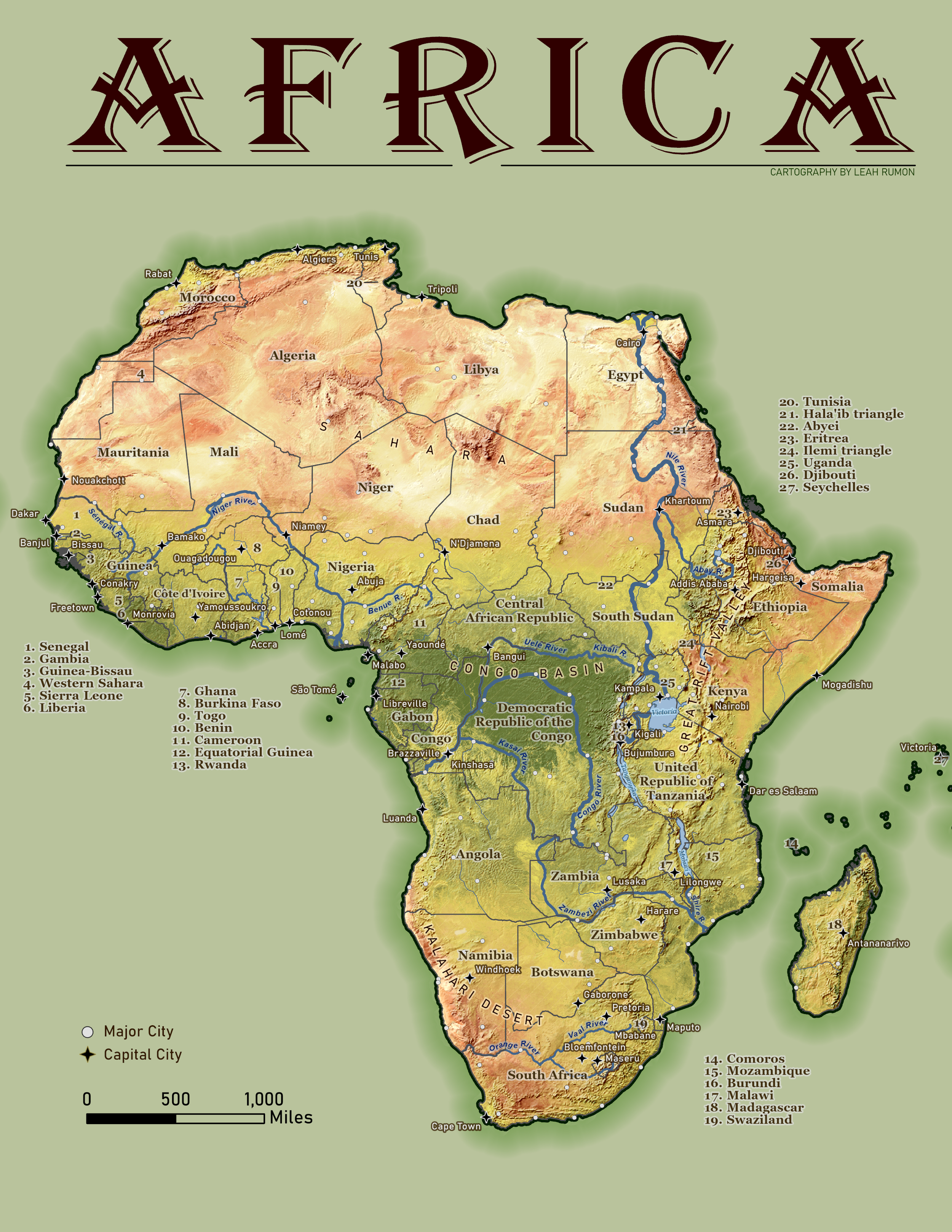 Countries, Cities, and Landscapes of Africa
