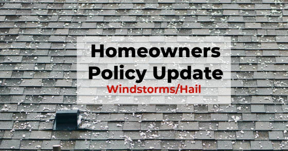 Updates to Homeowners Policies Regarding Windstorms and Hail