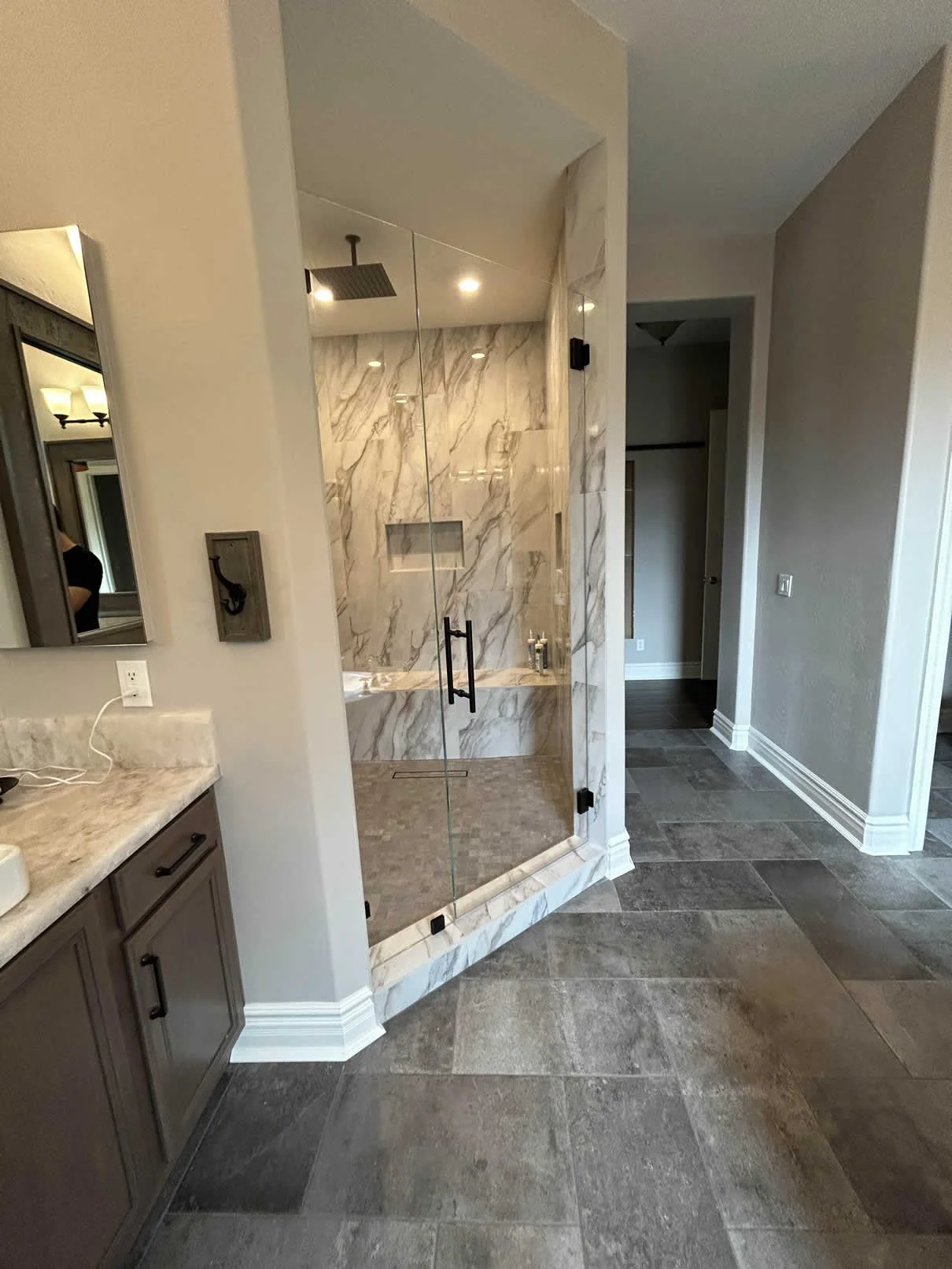 Bathroom Shower Door Angled