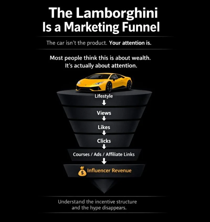 The Lamborghini Is a Marketing Funnel