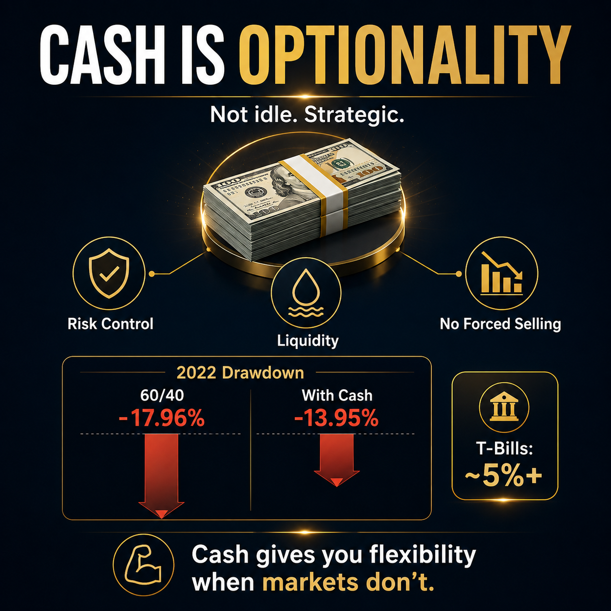 Cash is optionality.