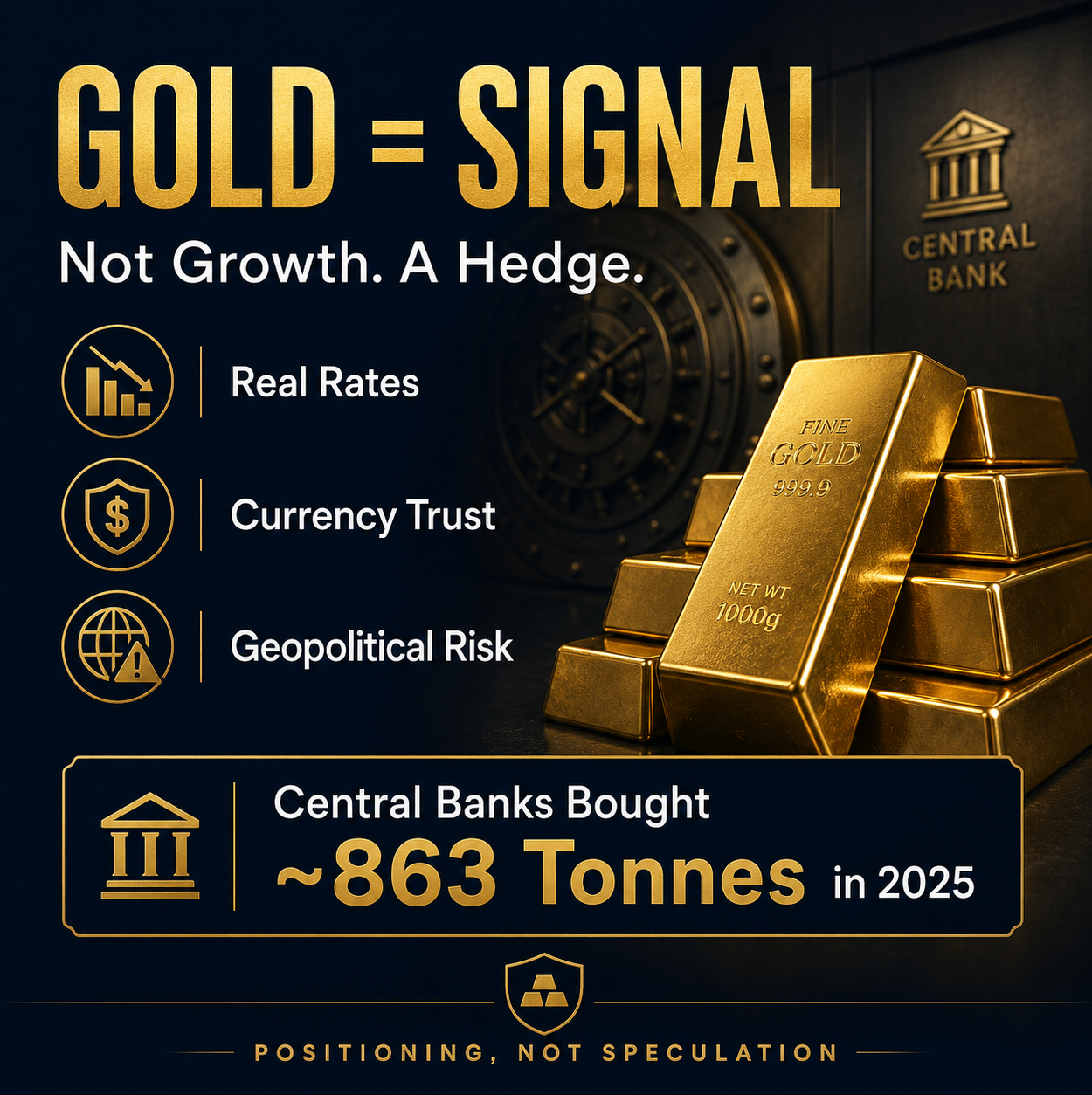 Gold isn’t an investment. It’s a signal.