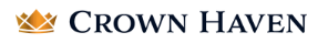 Crown Haven logo with a stylized crown symbol at the top and the text 'CROWN HAVEN' underneath.