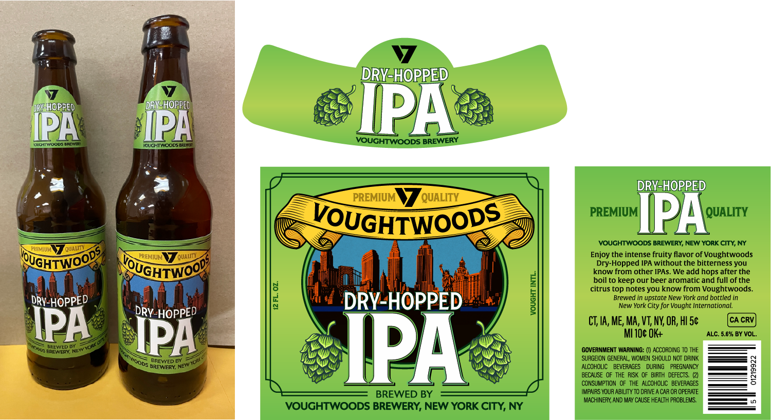 Voughtwoods Beer, The Boys S4 ("V" Logo from existing show assets)