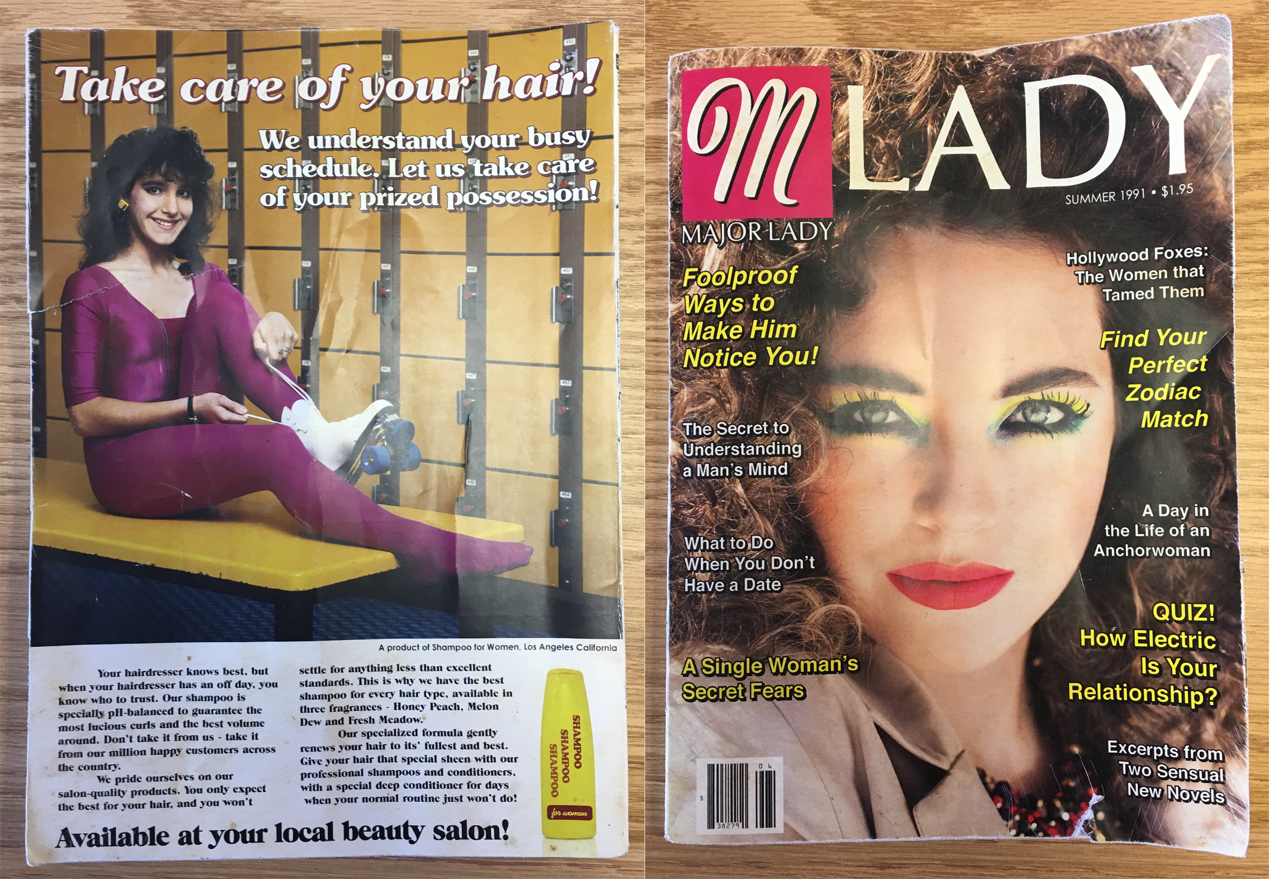 Back and front of Major Lady magazine, Schitt's Creek S5