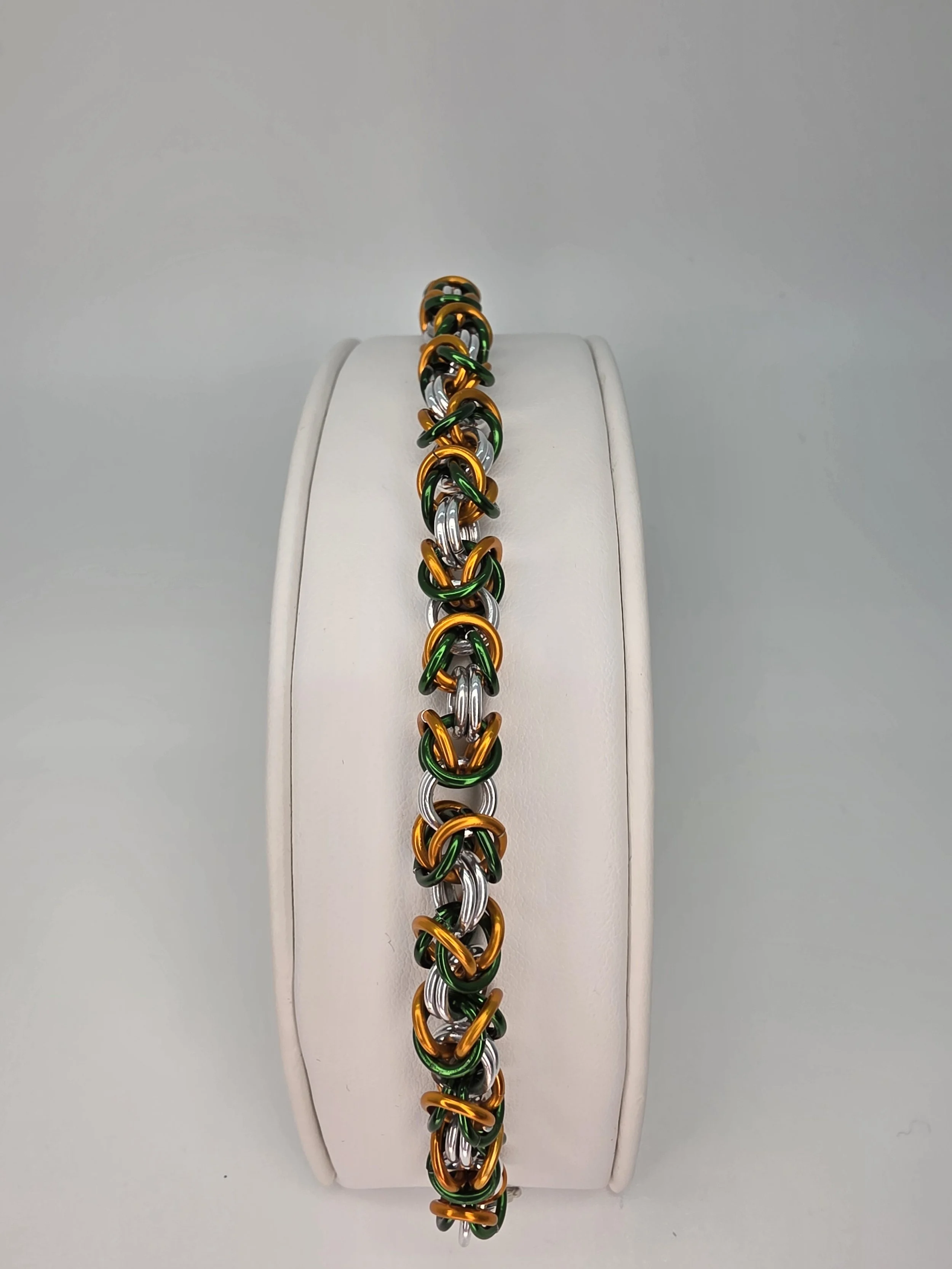 Celtic Ember Chainmail Bracelet