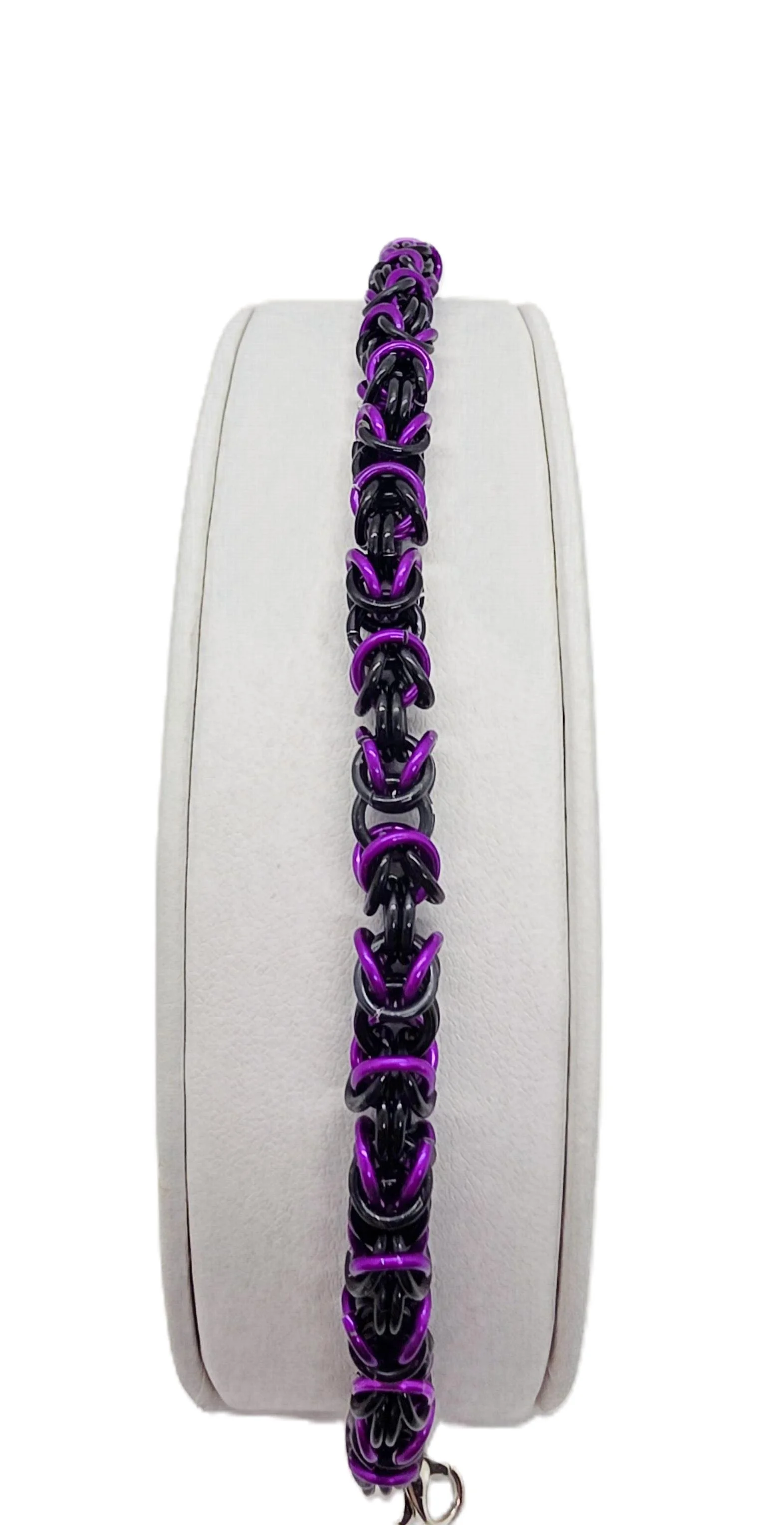 Black Amethyst Chainmail Bracelet