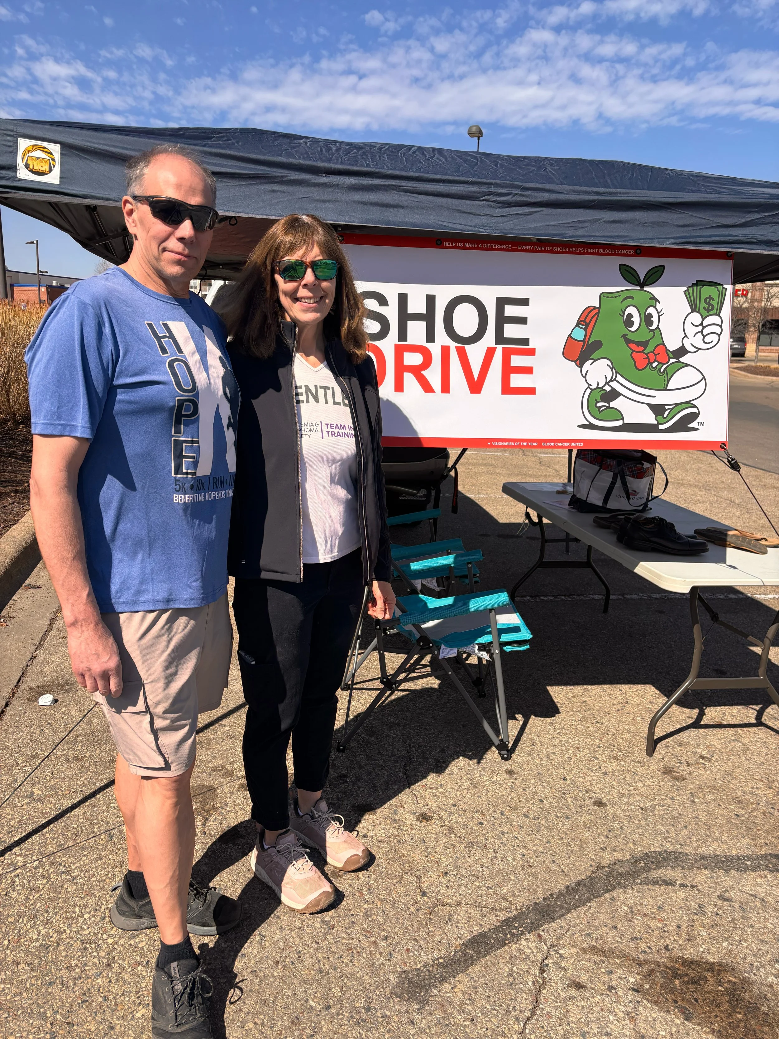 Shoe Drive with Theresa and Kurt!