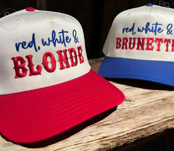 Red, White And ___________ (HAIR COLOUR)
