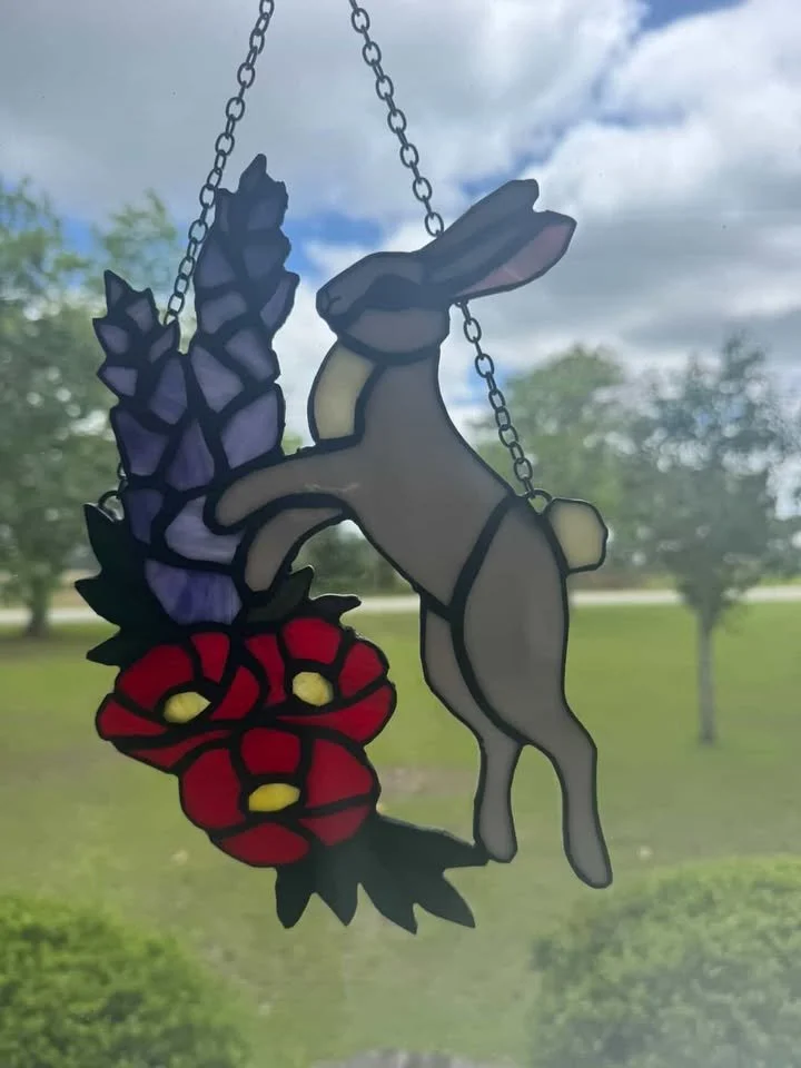 Rabbit with Poppies
