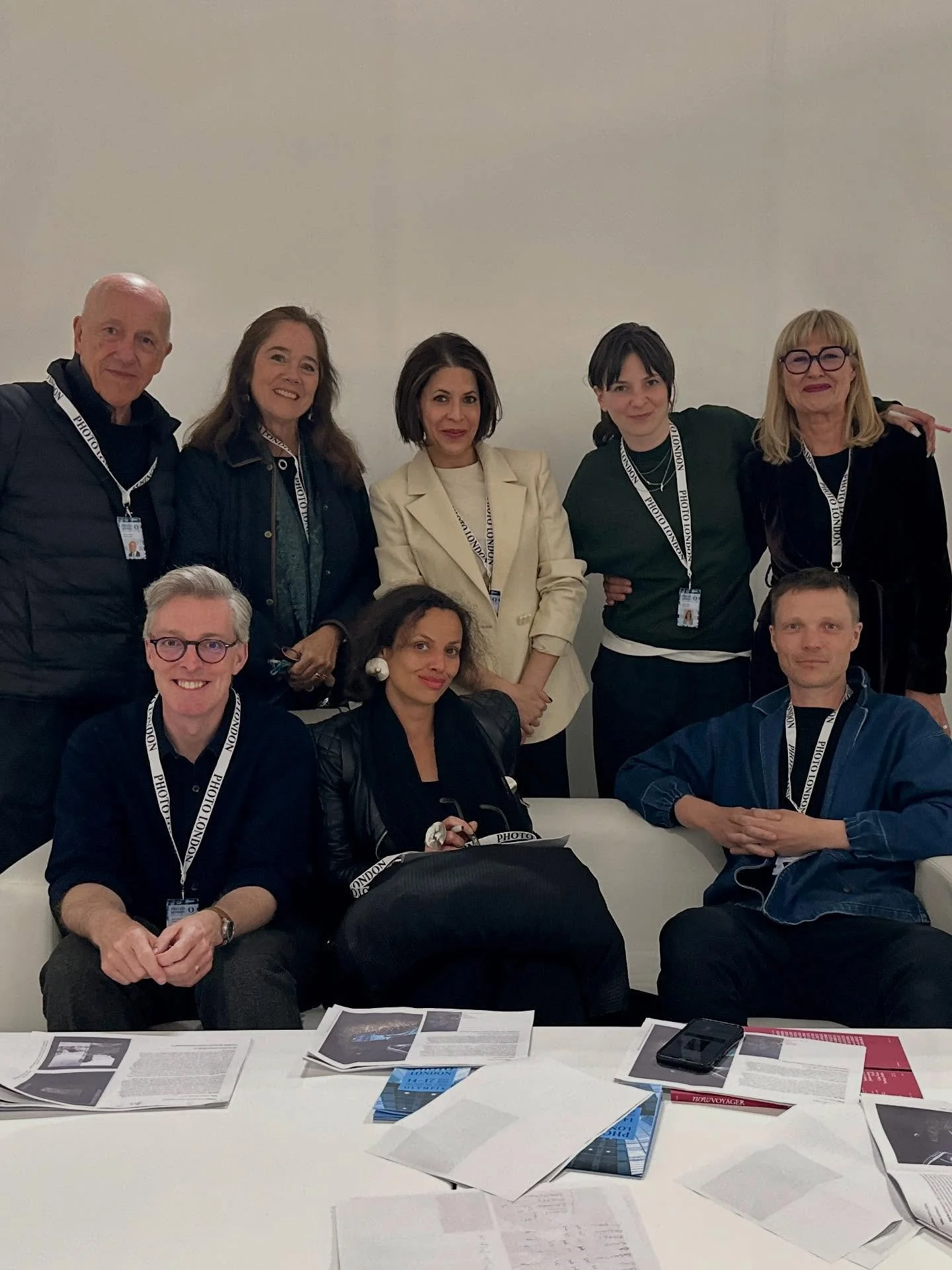 Working hard for @photolondonfair - proudly presenting the fair&rsquo;s curatorial committee with my acclaimed and superbrilliant colleagues (from left right standing): Philippe Garner, Sophia Maduro, Brandei Estes, the wonderful fair director Sophie