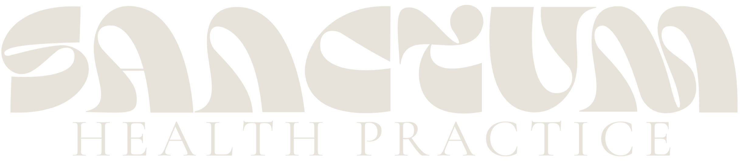 Logo for Black Health Practice with bold, stylized text.