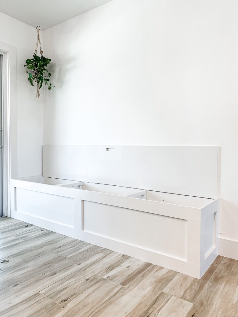 Custom Dining Room bench with storage
