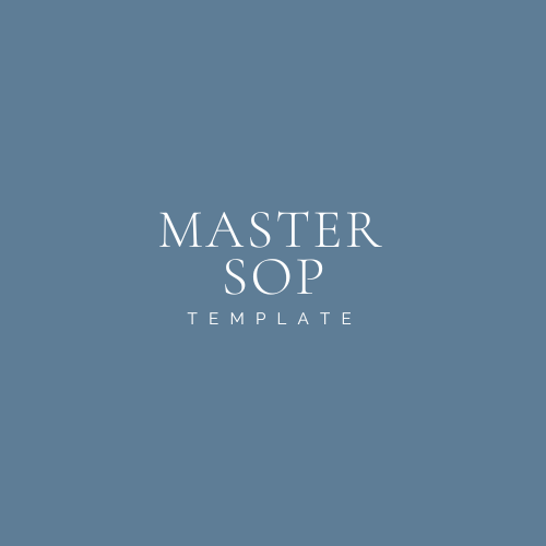 Master SOP Template