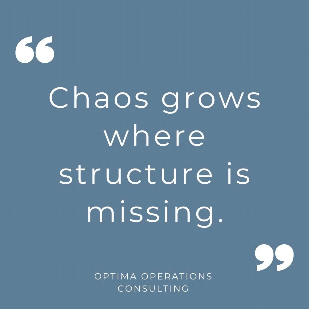 Most chaos in business does not happen overnight. 
It builds slowly through unclear expectations, undocumented processes, reactive communication, and constant decision fatigue.

Eventually, everything starts depending on memory instead of structure.
