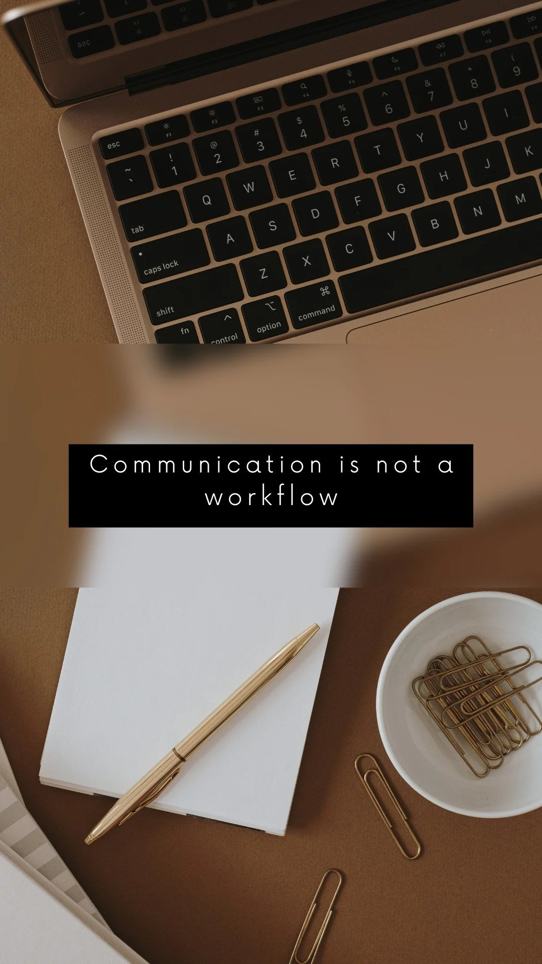 Communication is not a workflow.

Just because it was discussed does not mean it was operationalized.

Every task needs:
✔️ an owner
✔️ a due date
✔️ visibility

That&rsquo;s how scalable businesses operate.

#WorkflowManagement #SystemsThinking #Ope