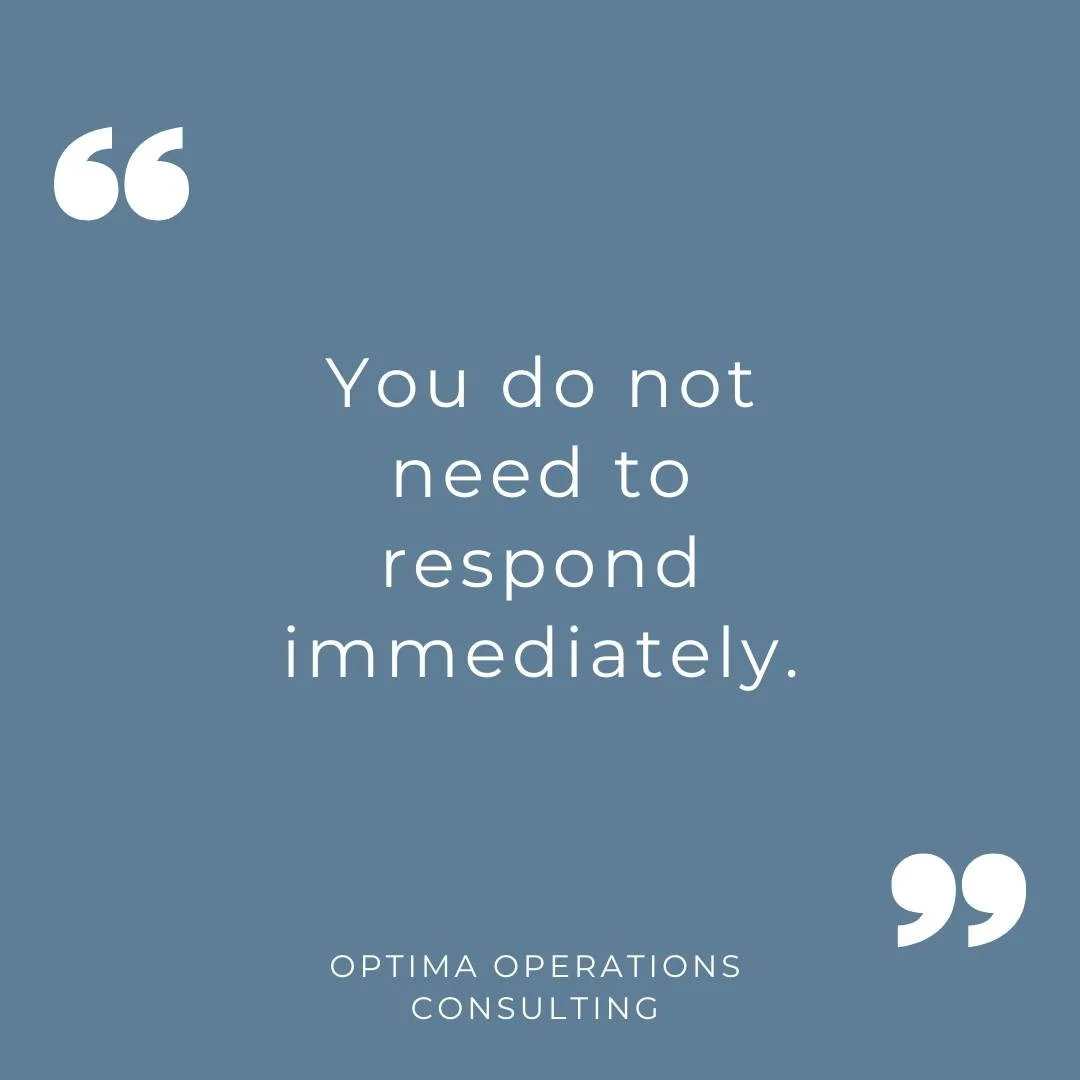 You do not need to react immediately.

You are allowed to pause.
You are allowed to process.
You are allowed to respond with intention instead of emotion.

That is leadership maturity.