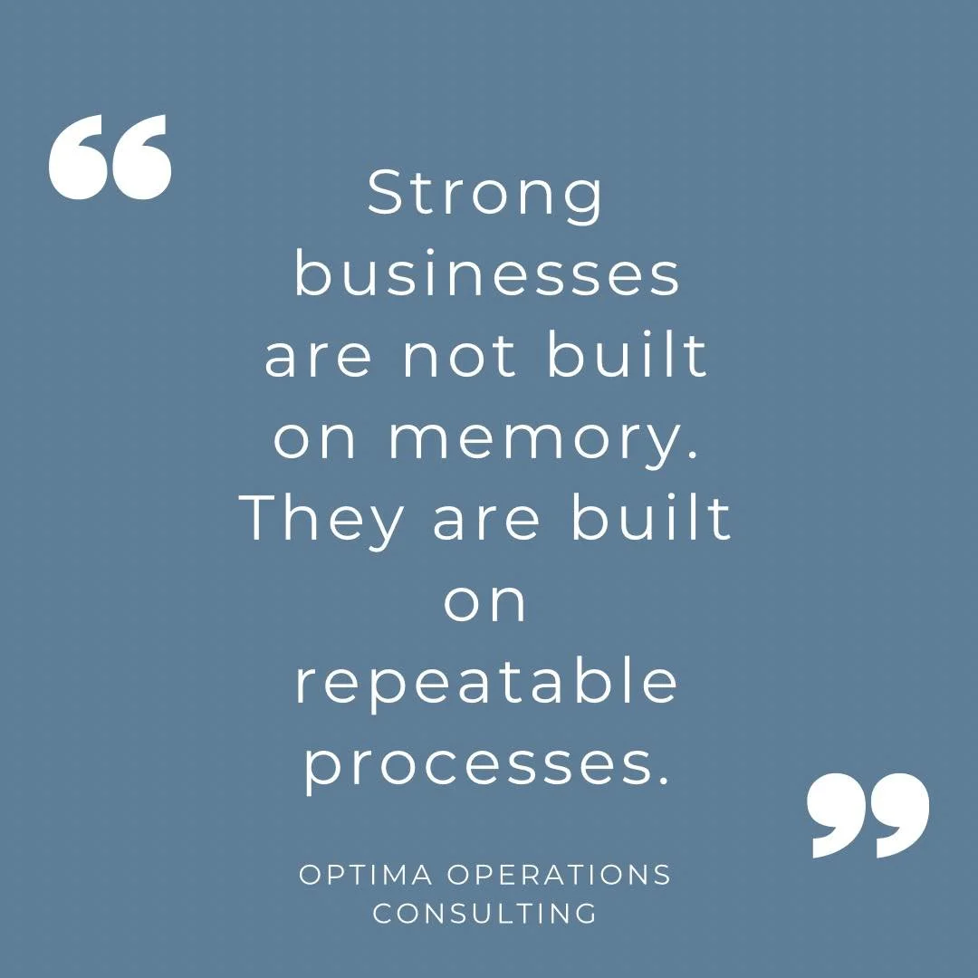 If your business only works because certain people &ldquo;just know how to do it,&rdquo; you do not have a scalable operation yet.

You have dependency.

And dependency creates risk:
- inconsistent execution
- training gaps
- communication breakdowns