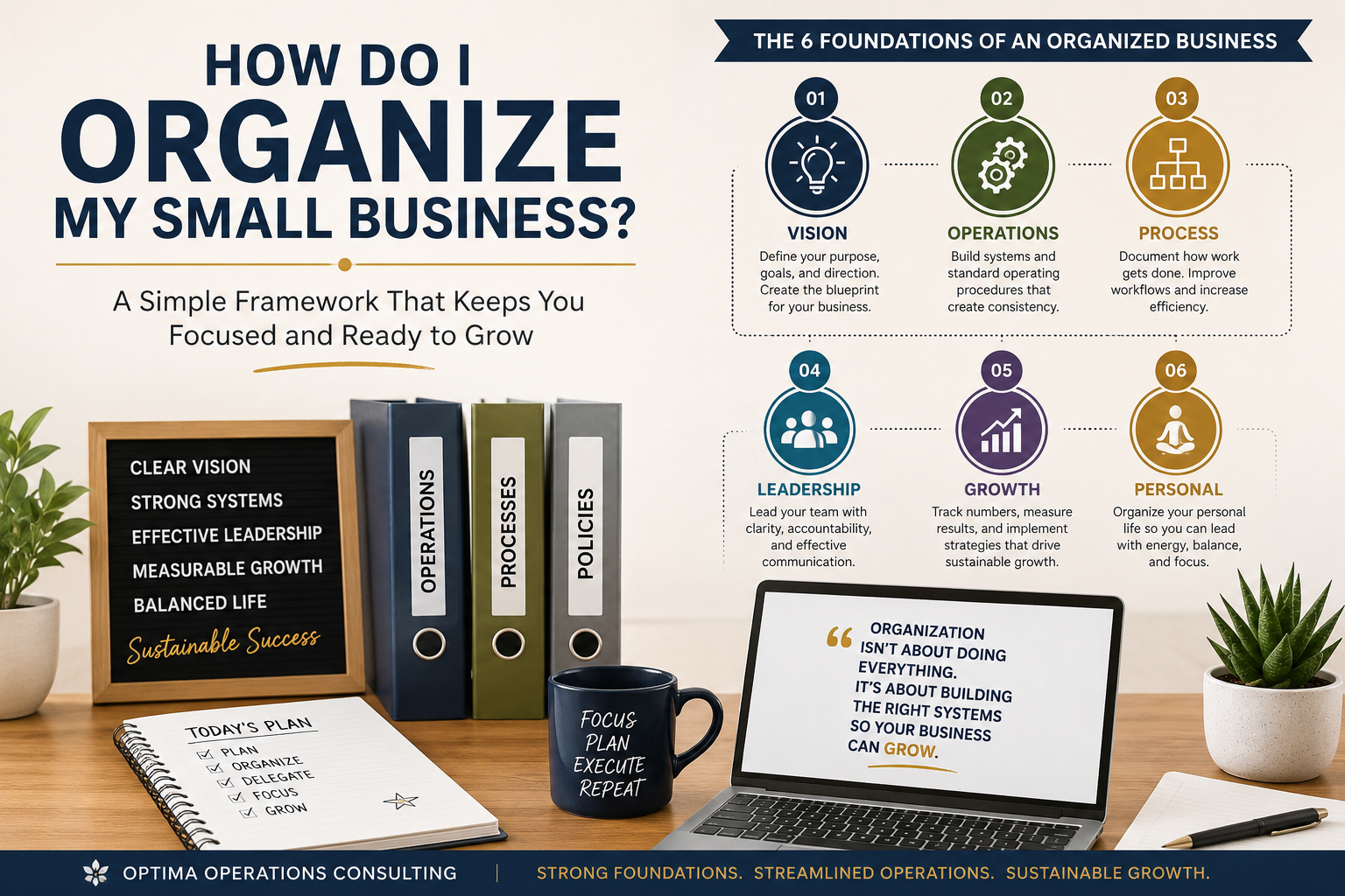 How Do I Organize My Small Business? A Simple Framework That Keeps You Focused and Ready to Grow