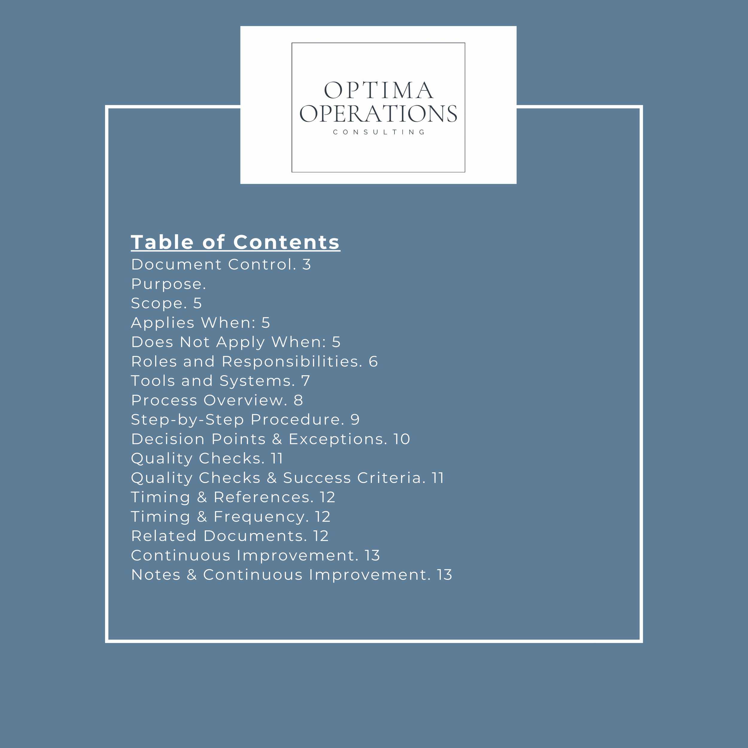 Optima - Master SOP table of contents.png