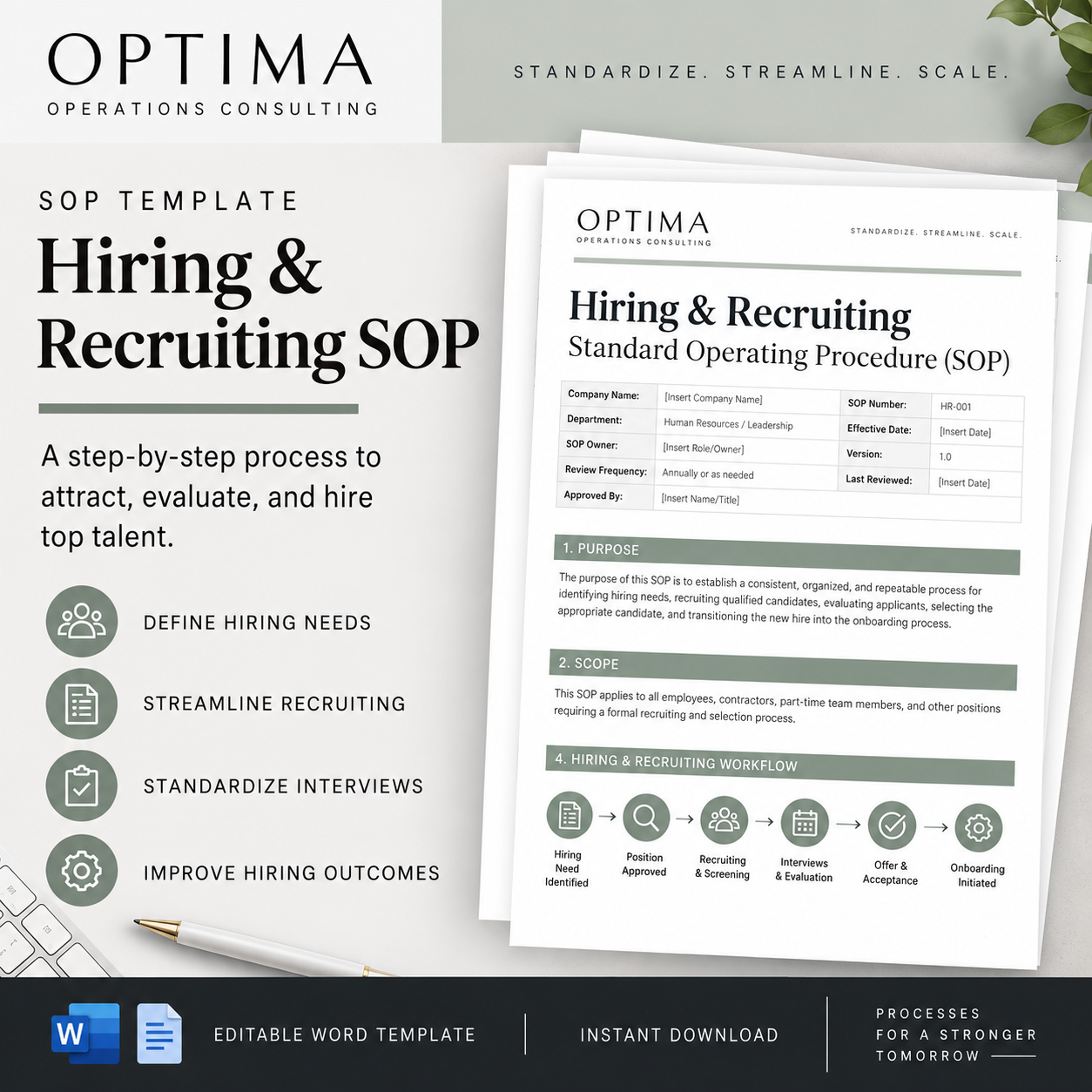 Hiring & Recruiting SOP Template