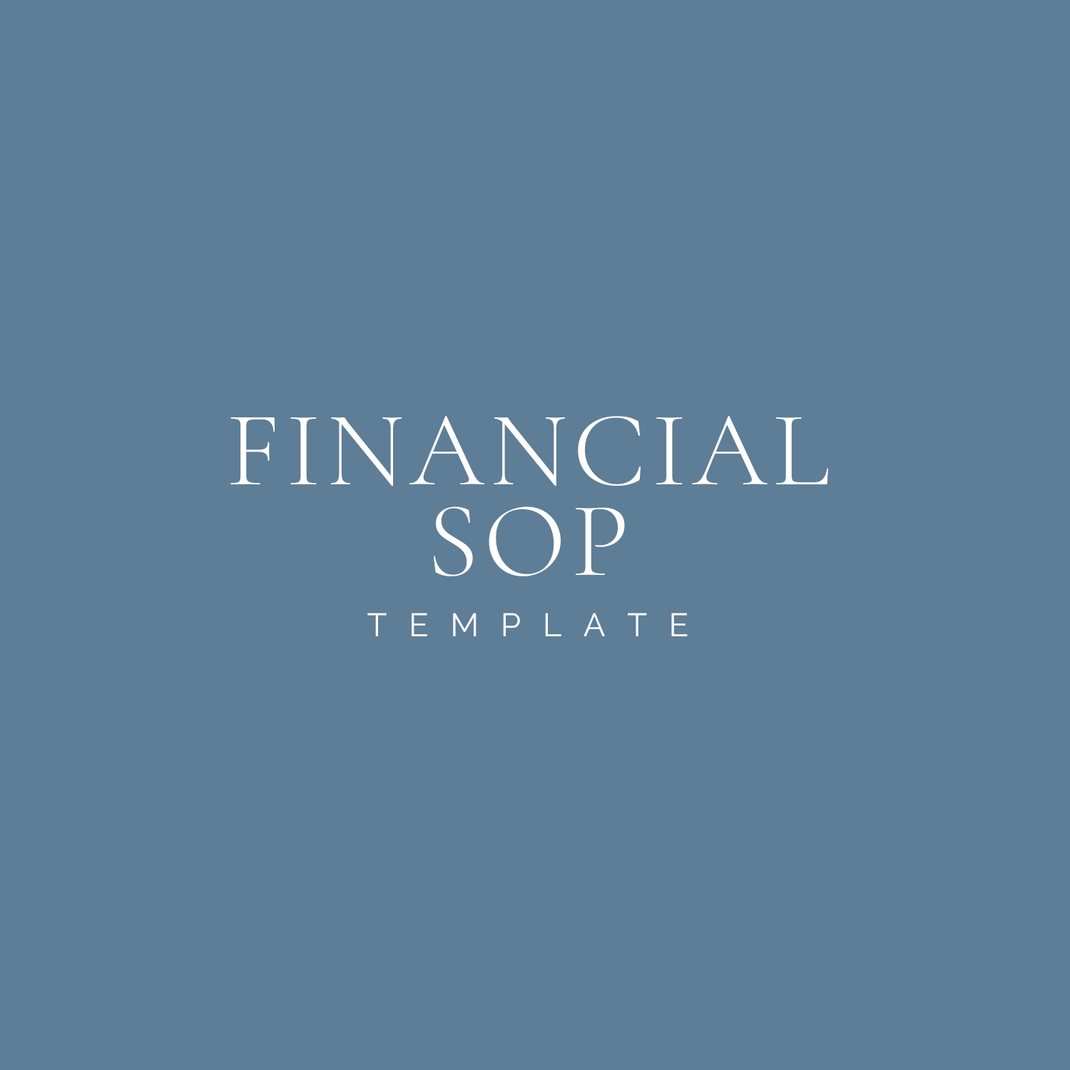 The Financial SOP