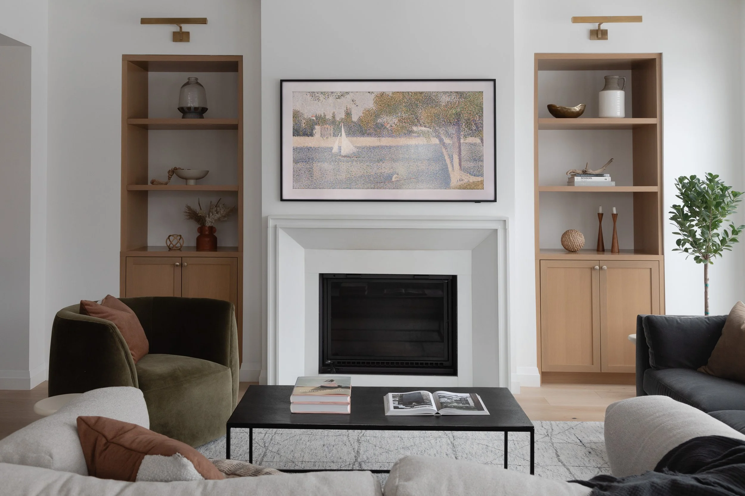 Winnipeg residential living room by Canvas Design Studio