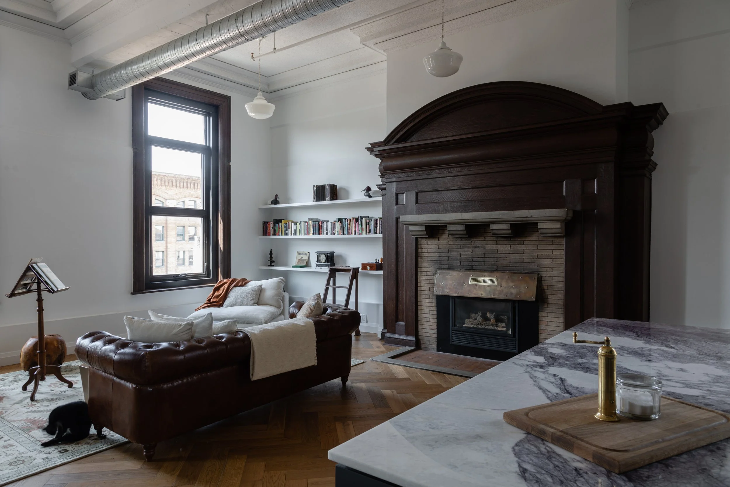 Winnipeg residential living room by Canvas Design Studio