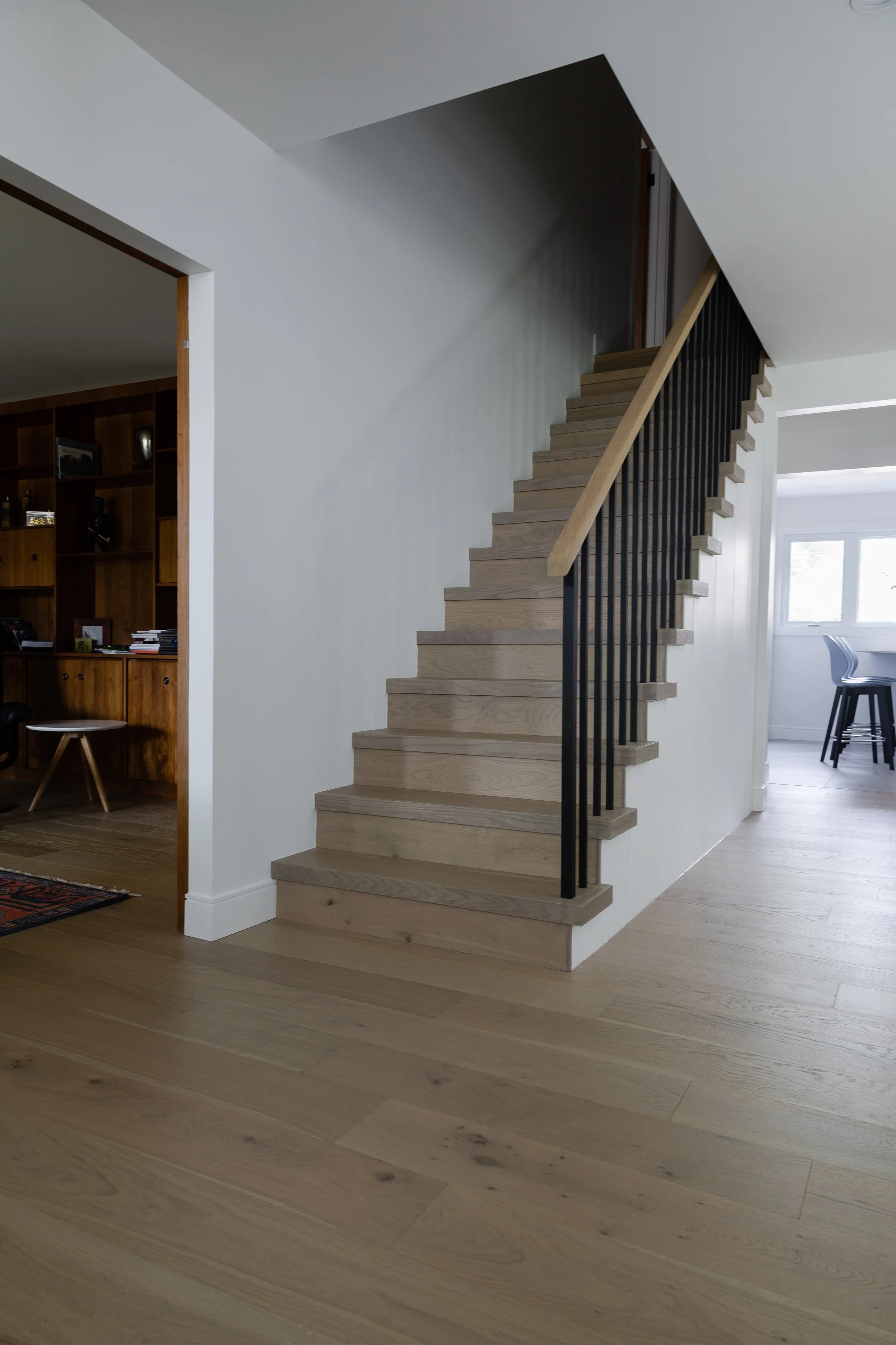 Winnipeg residential stairs by Canvas Design Studio